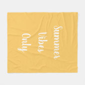 Nur gelbe und weiße Sommerfarben Fleecedecke (Vorderseite (Horizontal))