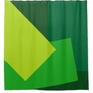 Nur GEO Colors Green Mix + Ihre Ideen Duschvorhang