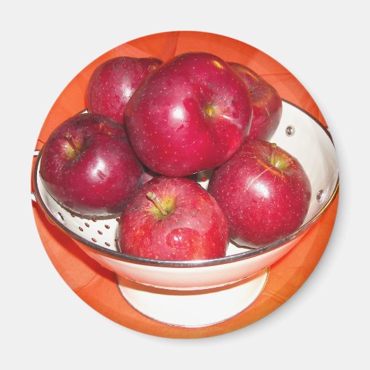 Nur gepflückte Äpfel Magnet (Vorne)