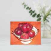 Nur gepflückte Äpfel Postkarte (Stehend Vorderseite)