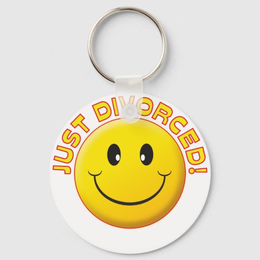 Nur geschieden Lächeln Schlüsselanhänger (Vorderseite)