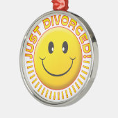 Nur geschieden silbernes ornament (Links)