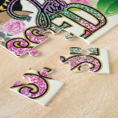 Nur gesegnet Black Melanin Frau Sista Liebe Gott Puzzle (Seite)