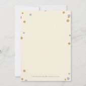 Nur gesegnetes Foto Geburtscreme Dankeskarte (Rückseite)