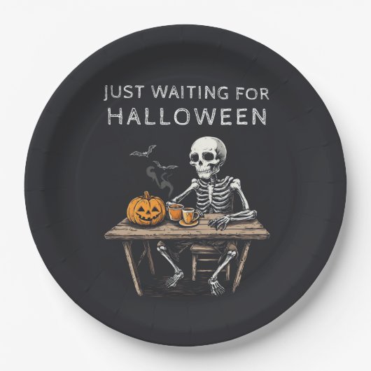 "Nur Gewartet für Halloween Paper Teller | Funny (Vorderseite)