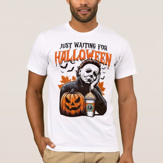 Nur gewartet für Halloween Shirt (Vorderseite)