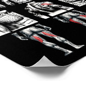 Nur Gewinner Bodybuilding Workout Gym1 Poster (Ecke)
