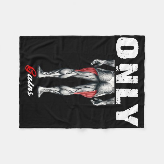 Nur Gewinner Bodybuilding Workout Gym2 Fleecedecke (Vorderseite (Horizontal))