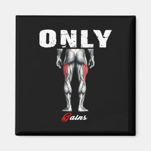 Nur Gewinner Bodybuilding Workout Gym2 Magnet