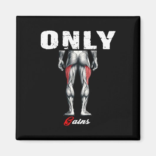 Nur Gewinner Bodybuilding Workout Gym2 Magnet (Vorne)