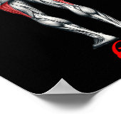 Nur Gewinner Bodybuilding Workout Gym2 Poster (Ecke)