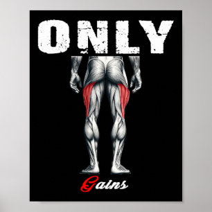 Nur Gewinner Bodybuilding Workout Gym2 Poster