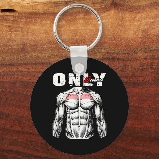 Nur Gewinner Bodybuilding Workout Gym3 Schlüsselanhänger (Vorderseite)