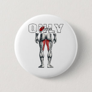 Nur Gewinner Bodybuilding Workout Gym Button