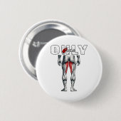 Nur Gewinner Bodybuilding Workout Gym Button (Vorne & Hinten)