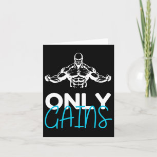 Nur Gewinner Funny Gym Fitness Workout-Bodybuildin Karte