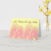 Nur Gewollt, um zu sagen Hallo Karte (Gelbe Blume)