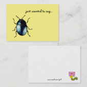 nur gewollt zu sagen.. (niedlich Käfer) Visitenkar Visitenkarte (Vorne/Hinten)
