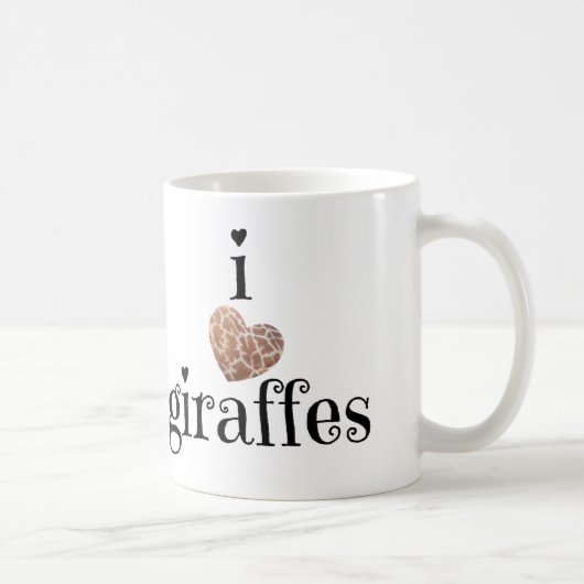 Nur Giraffen-Liebhaber! Giraffen des Herzens I Kaffeetasse (Rechts)