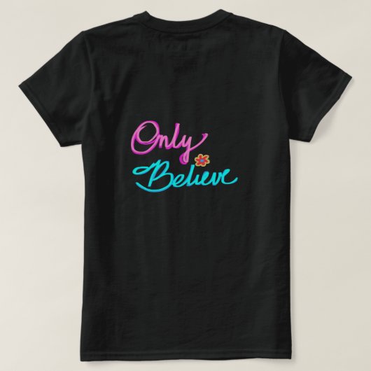 Nur glauben Christen T-Shirt (Design Rückseite)