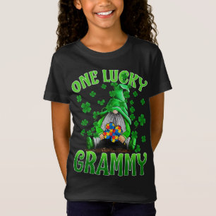 Nur Glück Grammy Gnomes Autism St Patrick's Day T-Shirt