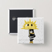 Nur glücklich button (Vorne & Hinten)