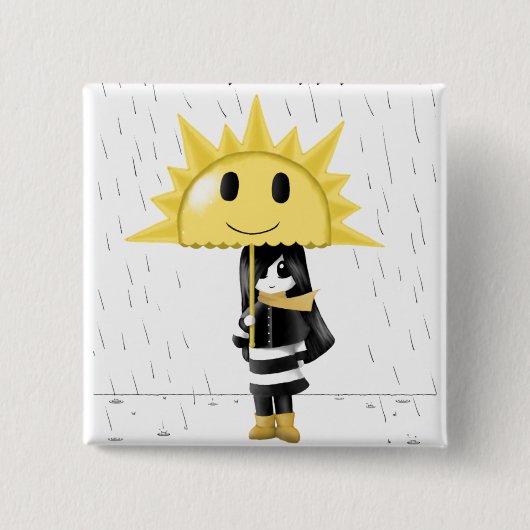 Nur glücklich button (Vorderseite)