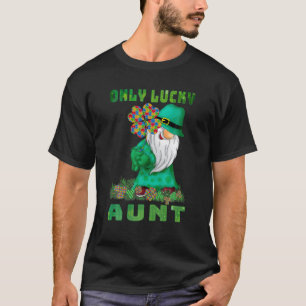 Nur glückliche Tante Gnomes Autismus St Patrick's T-Shirt