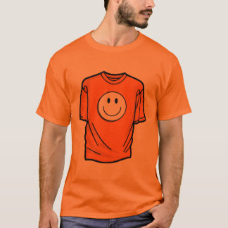 Nur Glückliche Vibes – Klassisches Smiley-Gesicht  T-Shirt