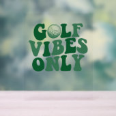 Nur Golf Vibes, Golf Lover Acrylschild (Neutral)