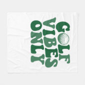Nur Golf Vibes, Golf Lover Fleecedecke (Vorderseite (Horizontal))