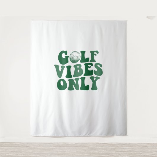 Nur Golf Vibes, Golf Lover Wandteppich (Vorderseite)
