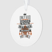 Nur Gott beurteilt die feindlichen Marines Ornament (Vorderseite)
