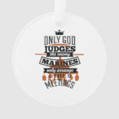 Nur Gott beurteilt die feindlichen Marines Ornament (Vorderseite)