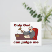 Nur Gott kann mich als Christliches Sprichwort beu Postkarte (Stehend Vorderseite)