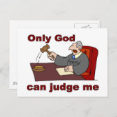 Nur Gott kann mich als Christliches Sprichwort beu Postkarte (Vorne/Hinten)