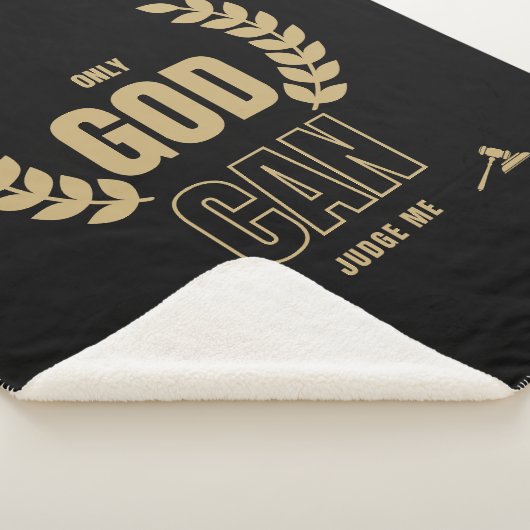 Nur Gott kann mich in der Bibel beurteilen Sherpadecke (3/4)