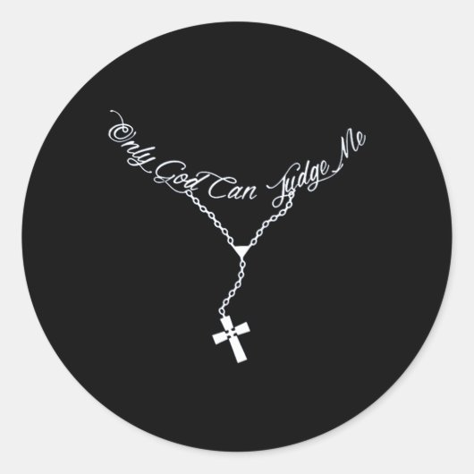 Nur Gott kann mich perfekt für Runder Aufkleber (Vorderseite)