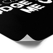 Nur Gott kann mir den Jesus-Glauben beurteilen Poster (Ecke)