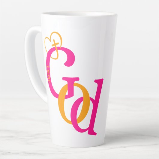 Nur Gott Latte Tasse (Linke Ecke)