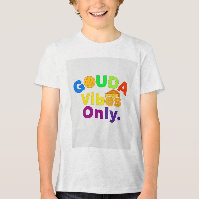 Nur Gouda Vibes Tri-Blend Shirt (Vorderseite)