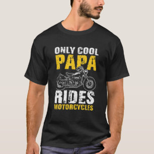 Nur Great Papa Rides Motorräder Funny Motorrad T-Shirt