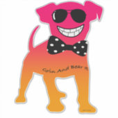 NUR GRIN UND BEWAHREN AUFKLEBER (Vorderseite)