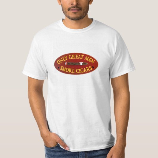 Nur große Mann-Rauch-Zigarren T-Shirt (Vorderseite)