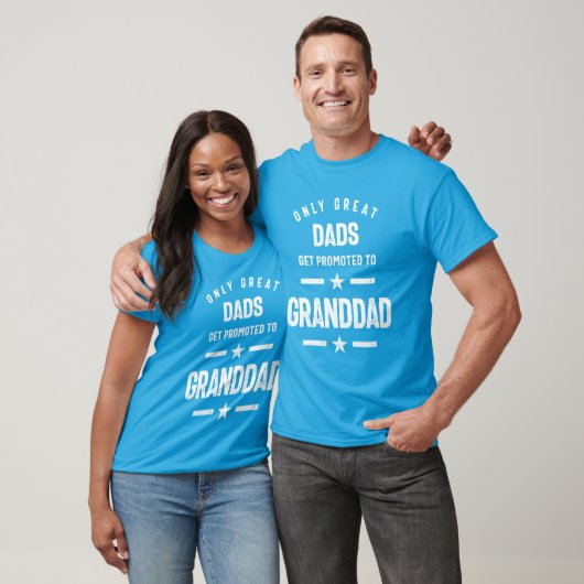 Nur große Vater werden nach Granddad befördert T-Shirt (Unisex)