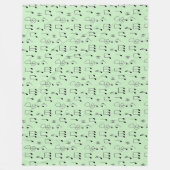 Nur grün notiert fleecedecke (Vorderseite)