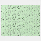 Nur grün notiert fleecedecke (Vorderseite (Horizontal))