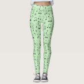 Nur grün notiert leggings (Vorderseite)