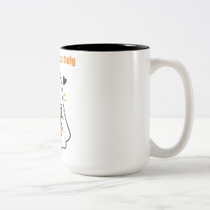 Nur gruselige Säfte - Süßer Geist trinkt Boba Zweifarbige Tasse
