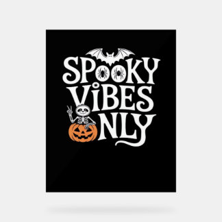 Nur Gruselige Vibes Halloween Faultier Oversized T Acrylschild